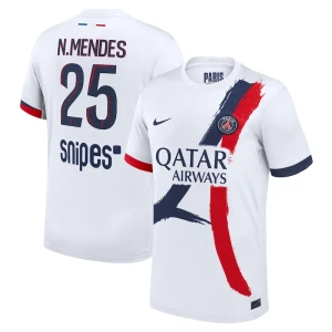 Paris Saint-Germain PSG Fußballtrikot 2025-26 N. Mendes #25 Auswärtstrikot Herren
