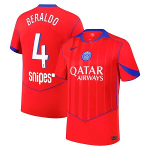 Paris Saint-Germain PSG Fußballtrikot Beraldo #4 2025-26 Ausweichtrikot Herren