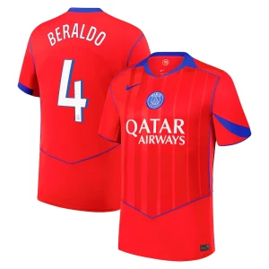 Paris Saint-Germain PSG Fußballtrikot Beraldo #4 2025-26 Cup Ausweichtrikot Herren