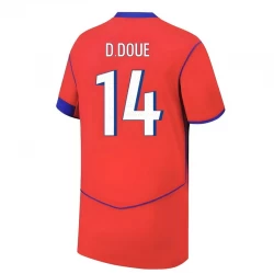 Paris Saint-Germain PSG Fußballtrikot D. Doue #14 2025-26 Ausweichtrikot Herren
