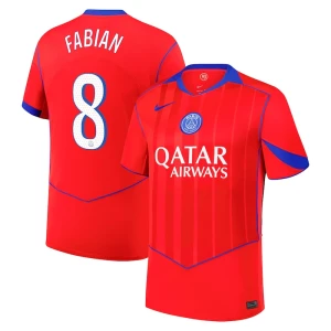 Paris Saint-Germain PSG Fußballtrikot Fabian #8 2025-26 Cup Ausweichtrikot Herren