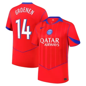 Paris Saint-Germain PSG Fußballtrikot Groenen #14 2025-26 Ausweichtrikot Herren