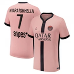Paris Saint-Germain PSG Fußballtrikot Khvicha Kvaratskhelia #7 2024-25 Ausweichtrikot Herren