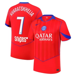 Paris Saint-Germain PSG Fußballtrikot Khvicha Kvaratskhelia #7 2025-26 Ausweichtrikot Herren