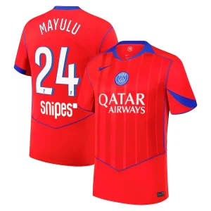 Paris Saint-Germain PSG Fußballtrikot Mayulu #24 2025-26 Ausweichtrikot Herren