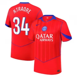 Paris Saint-Germain PSG Fußballtrikot N. Traore #34 2025-26 Ausweichtrikot Herren