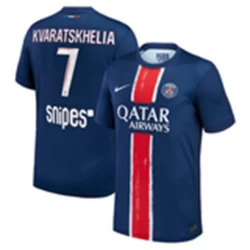 Paris Saint-Germain PSG Khvicha Kvaratskhelia #7 Fußballtrikot 2024-25 Heimtrikot Herren