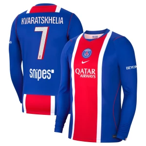 Paris Saint-Germain PSG Khvicha Kvaratskhelia #7 Fußballtrikot 2026-27 Heimtrikot Herren Langarm
