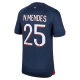 Paris Saint-Germain PSG N.Mendes #25 Fußballtrikots 2023-24 Heimtrikot Herren
