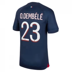 Paris Saint-Germain PSG Ousmane Dembélé #23 Fußballtrikot 2023-24 Heimtrikot Herren