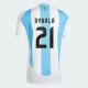 Paulo Dybala #21 Argentinien Fußballtrikots Copa America 2024 Heimtrikot Herren