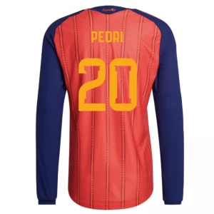 Pedri #20 Spanien Fußballtrikot WM 2026 Heimtrikot Herren Langarm