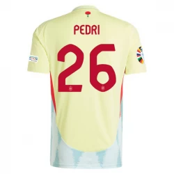 Pedri #26 Spanien Fußballtrikots EM 2024 Auswärtstrikot Herren