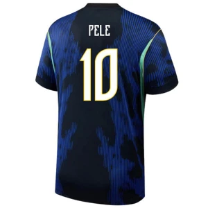 Pele #10 Brasilien Fußballtrikot WM 2026 Auswärtstrikot Herren
