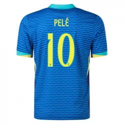 Pele #10 Brasilien Fußballtrikots Copa America 2024 Auswärtstrikot Herren
