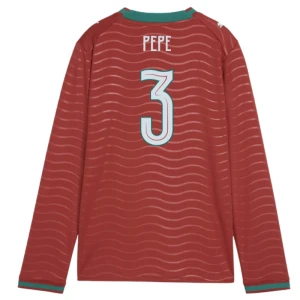 Pepe #3 Portugal Fußballtrikot WM 2026 Heimtrikot Herren Langarm
