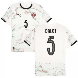 Portugal Fußballtrikot 2025 Dalot #5 Auswärtstrikot Herren