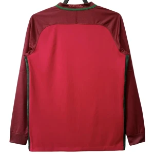 Portugal Retro Trikot 2016 Heim Herren Langarm
