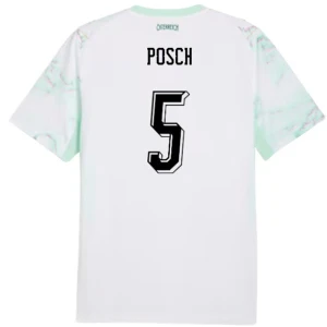 Posch #5 Österreich Fußballtrikot WM 2026 Auswärtstrikot Herren