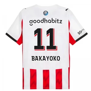 PSV Eindhoven Bakayoko #11 Fußballtrikot 2025-26 Heimtrikot Herren
