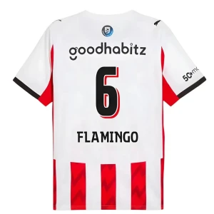 PSV Eindhoven Flamingo #6 Fußballtrikot 2025-26 Heimtrikot Herren