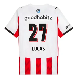 PSV Eindhoven Lucas #27 Fußballtrikot 2025-26 Heimtrikot Herren