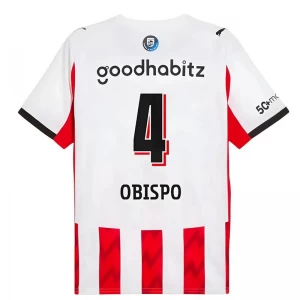 PSV Eindhoven Obispo #4 Fußballtrikot 2025-26 Heimtrikot Herren