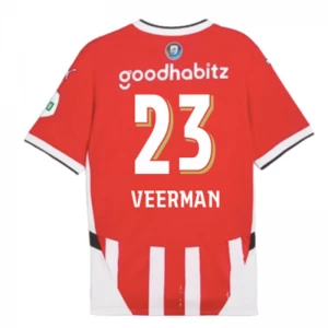 PSV Eindhoven Veerman #23 Fußballtrikot 2024-25 Heimtrikot Herren