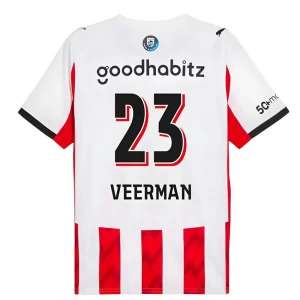 PSV Eindhoven Veerman #23 Fußballtrikot 2025-26 Heimtrikot Herren
