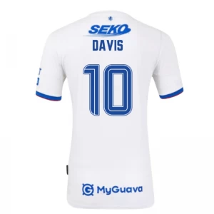 Rangers FC Fußballtrikot 2025-26 Davis #10 Auswärtstrikot Herren