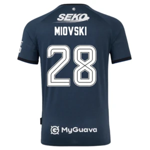 Rangers FC Fußballtrikot Miovski #28 2025-26 Ausweichtrikot Herren