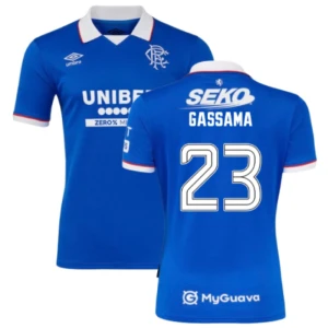 Rangers FC Gassama #23 Fußballtrikot 2025-26 Heimtrikot Herren