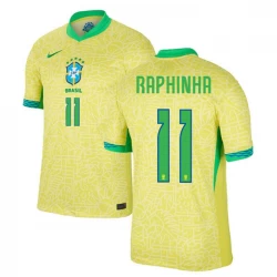 Raphinha #11 Brasilien Fußballtrikot Copa America 2024 Heimtrikot Herren