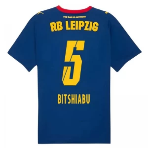RB Leipzig Fußballtrikot 2025-26 Bitshiabu #5 Auswärtstrikot Herren