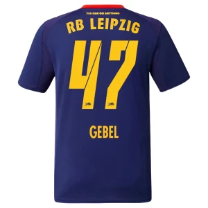 RB Leipzig Fußballtrikot 2025-26 Gebel #47 Auswärtstrikot Herren