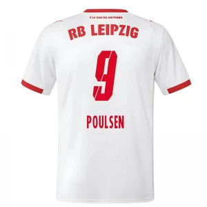 RB Leipzig Poulsen #9 Fußballtrikot 2025-26 Heimtrikot Herren