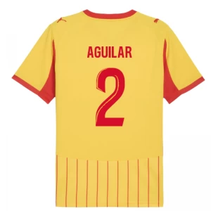 RC Lens Aguilar #2 Fußballtrikot 2025-26 Heimtrikot Herren