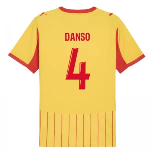 RC Lens Danso #4 Fußballtrikot 2025-26 Heimtrikot Herren