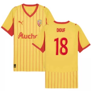 RC Lens Diouf #18 Fußballtrikot 2025-26 Heimtrikot Herren