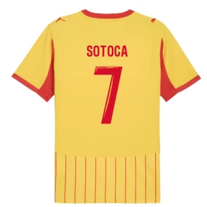 RC Lens Sotoca #7 Fußballtrikot 2025-26 Heimtrikot Herren