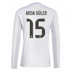 Real Madrid Arda Güler #15 Fußballtrikot 2025-26 Heimtrikot Herren Langarm