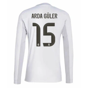 Real Madrid Arda Güler #15 Fußballtrikot 2025-26 Heimtrikot Herren Langarm