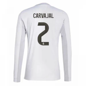 Real Madrid Carvajal #2 Fußballtrikot 2025-26 Heimtrikot Herren Langarm