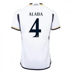 Real Madrid David Alaba #4 Fußballtrikots 2023-24 Heimtrikot Herren
