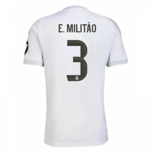 Real Madrid E. Militao #3 Fußballtrikot 2025-26 Heimtrikot Herren