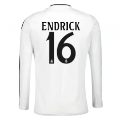 Real Madrid Endrick #16 Fußballtrikot 2024-25 Heimtrikot Herren Langarm