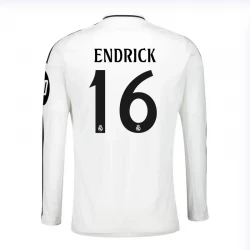 Real Madrid Endrick #16 Fußballtrikot 2024-25 HP Heimtrikot Herren Langarm