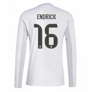 Real Madrid Endrick #16 Fußballtrikot 2025-26 Heimtrikot Herren Langarm