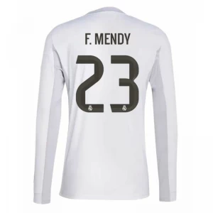 Real Madrid F. Mendy #23 Fußballtrikot 2025-26 Heimtrikot Herren Langarm