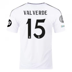 Real Madrid Federico Valverde #15 Fußballtrikot 2024-25 HP Heimtrikot Herren